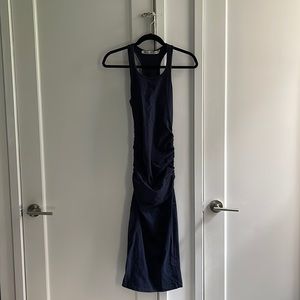 Michael Stars stretchy but tight midi/maxi dress - navy blue - size S